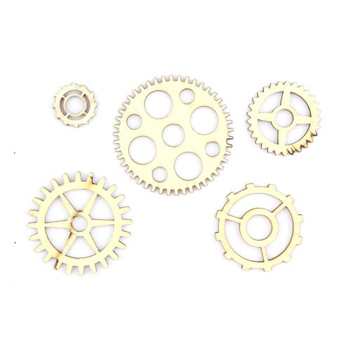 Вырубка деревянная Scrapberrys "Шестеренки"