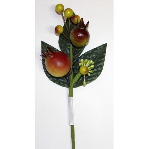 Декоративный букетик "Букетик с гранатами". Рукоделие.