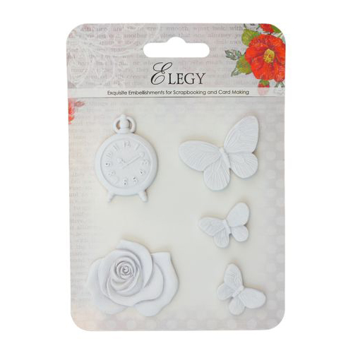 Набор объемных украшений Scrapberrys "Элегия. Бабочки"