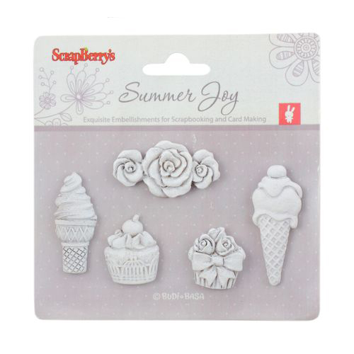 Набор объемных украшений Scrapberrys " Десерт"