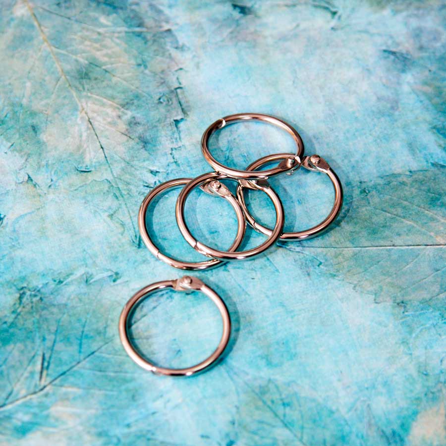 Серебряное кольцо для альбома 25 мм