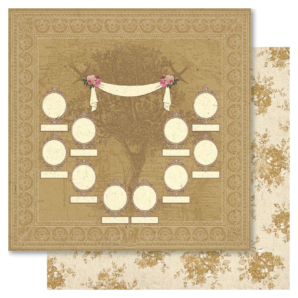 Двусторонняя бумага Ruby Rock-It "Family" Family Tree (RR59)