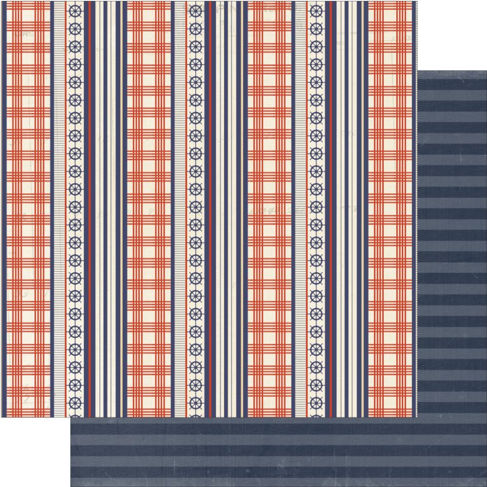 Двусторонняя бумага для скрапбукинга Authentique "Anchored",Cruise (AU51)