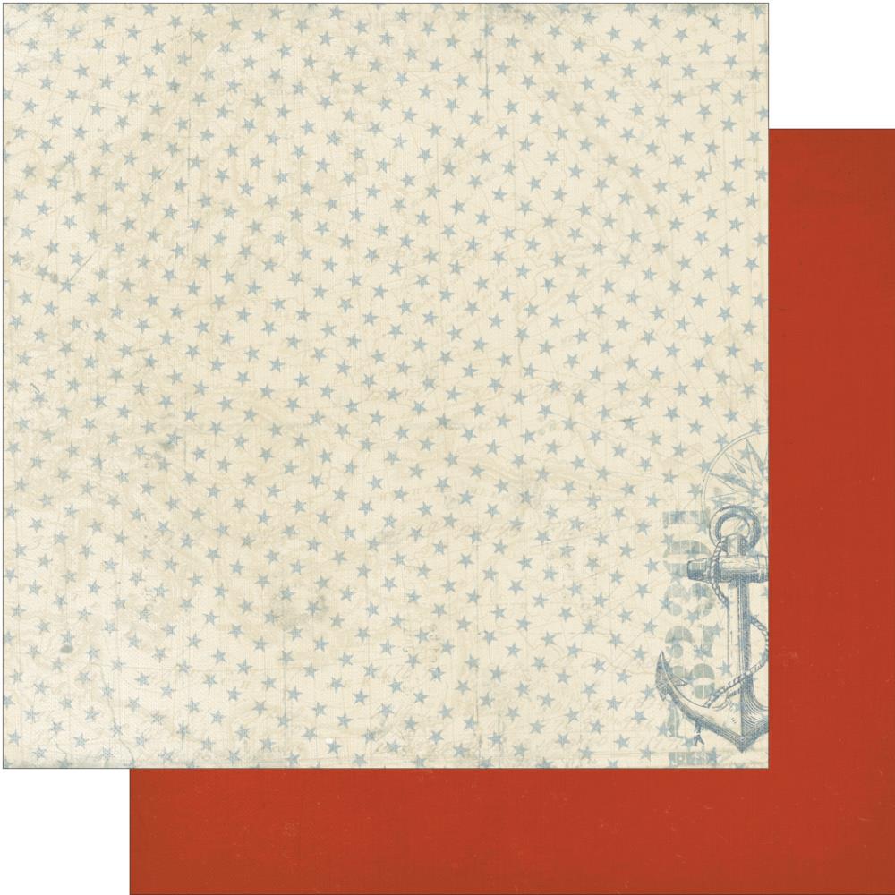 Двусторонняя бумага для скрапбукинга Authentique "Anchored",Guide (AU54)