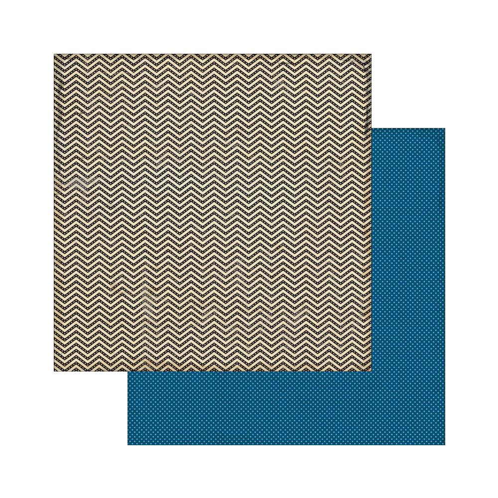 Двусторонняя бумага для скрапбукинга Authentique "Abroad",Section(AU72)