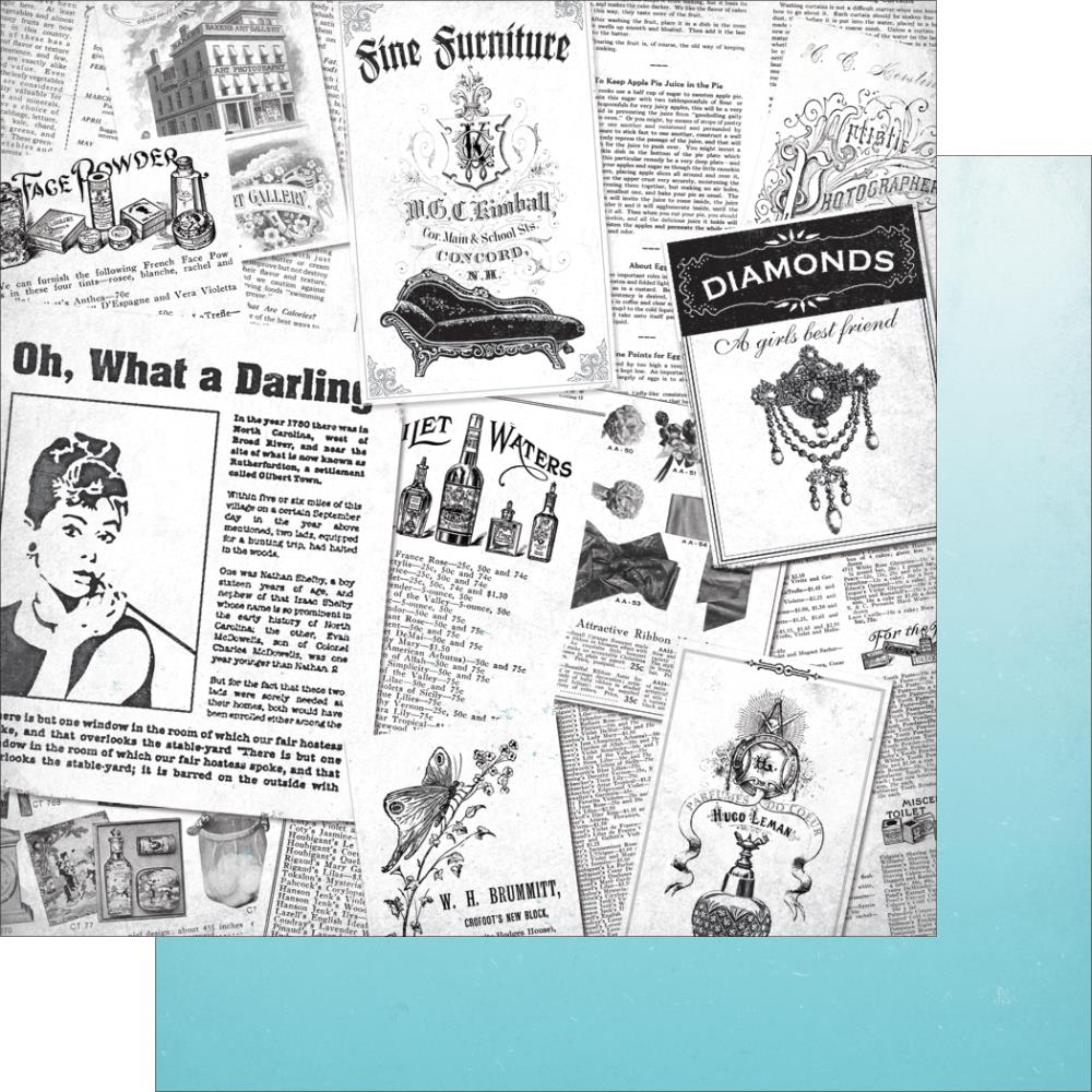 Двусторонняя бумага для скрапбукинга Authentique "Classique Elegant", Four (AU81)