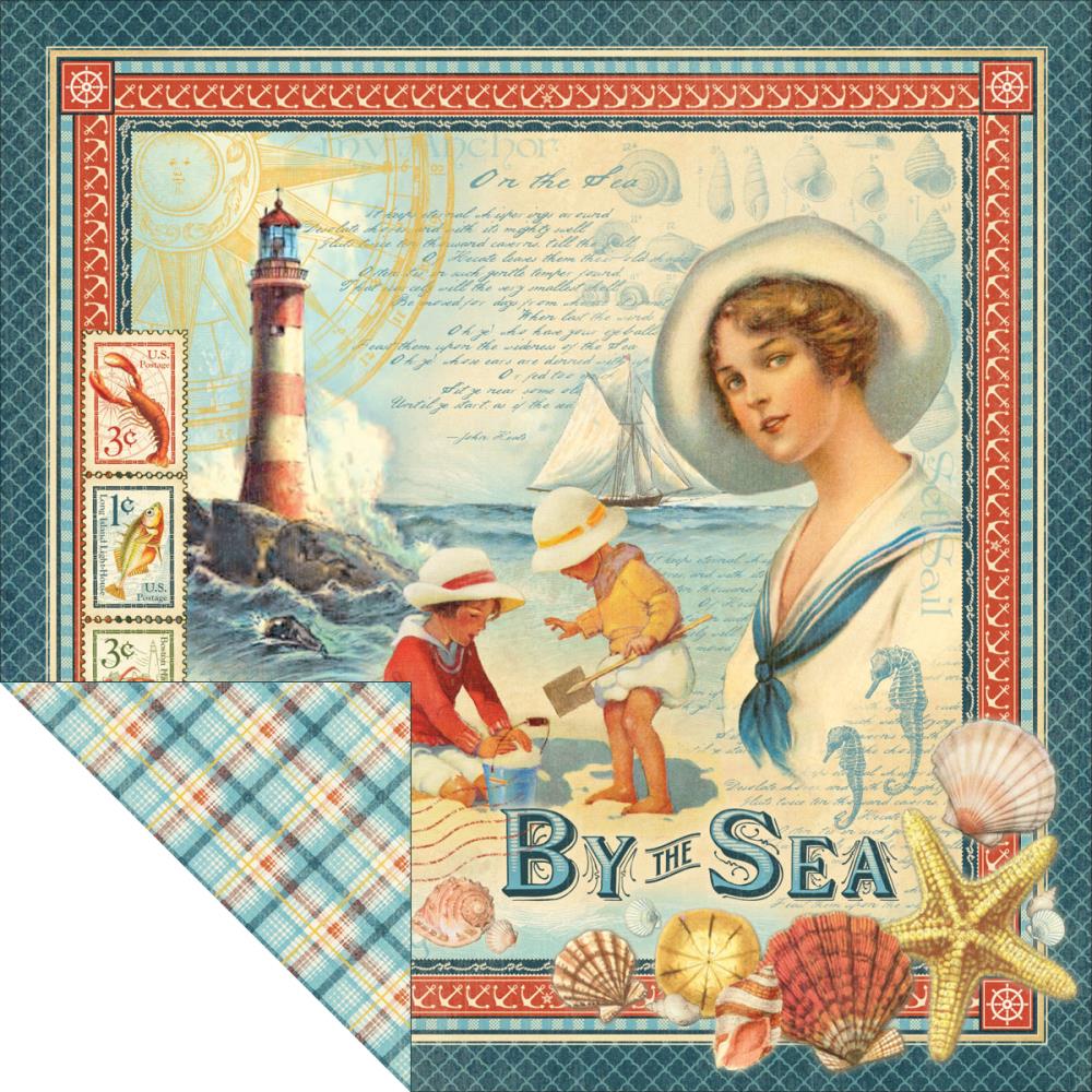 Двусторонняя бумага Graphic 45 "By The Sea" (G45-267)