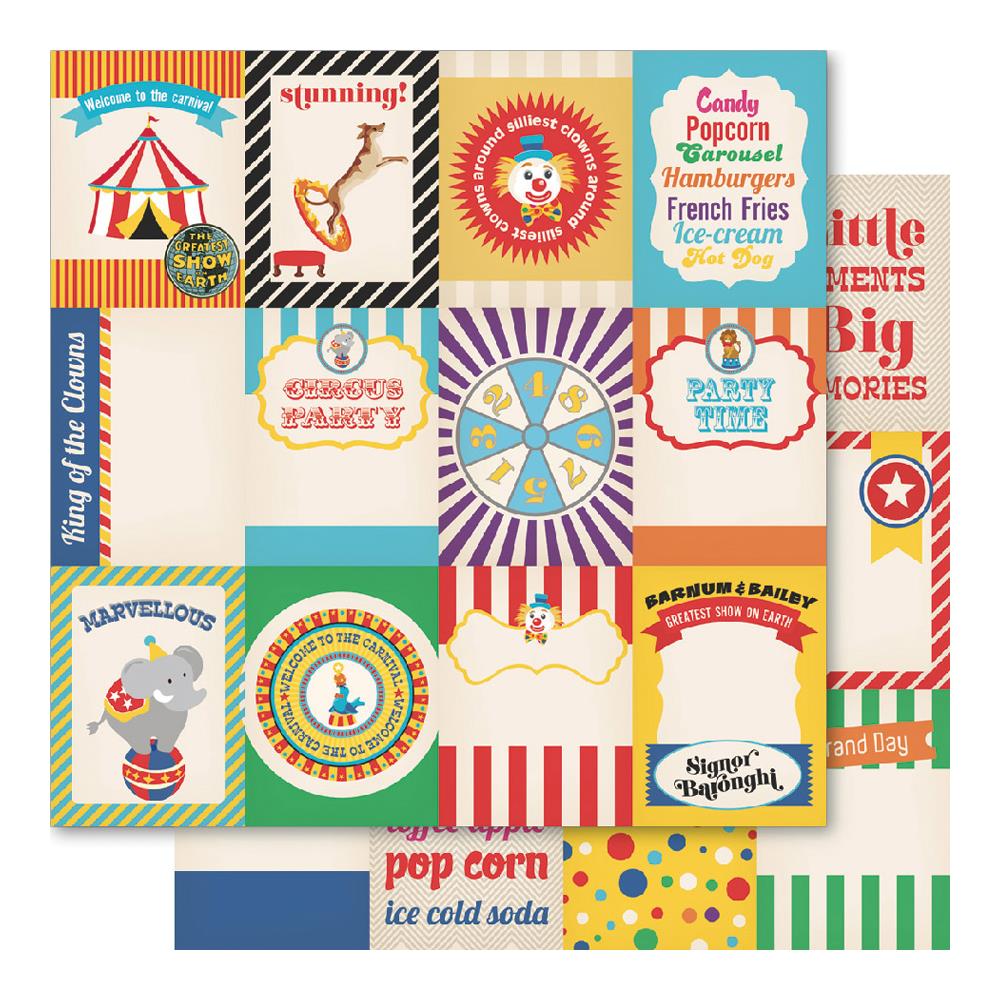 Двусторонняя бумага Ruby Rock-It "Carnival King" Snippets (RR64)