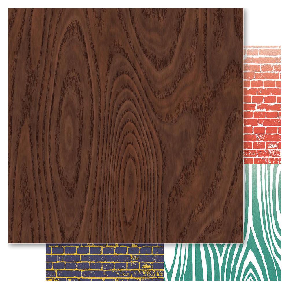 Двусторонняя бумага Ruby Rock-It "Father"Woodgrain (RR71)