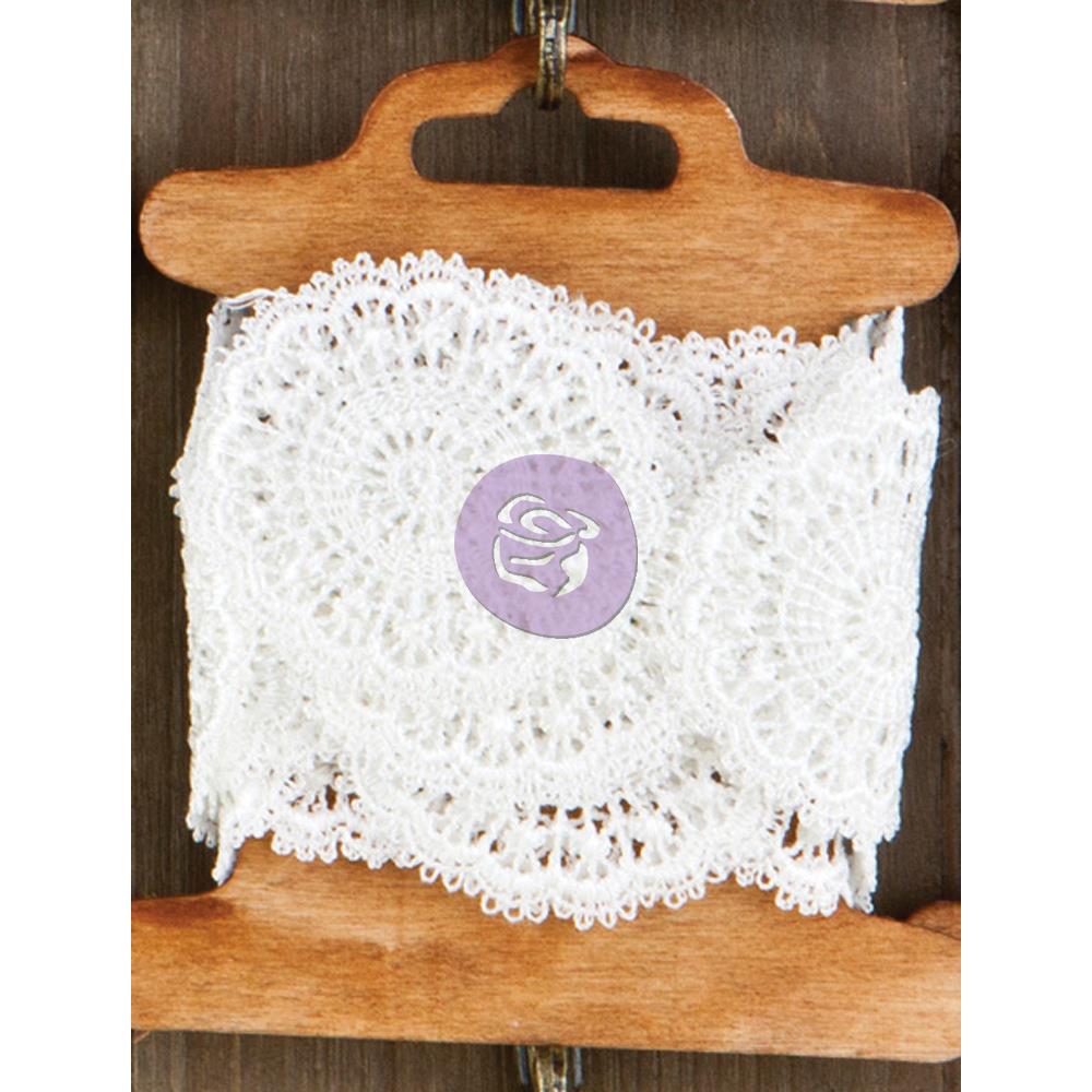 Кружево Prima "White Medallion Lace". упаковка 1,4 метра