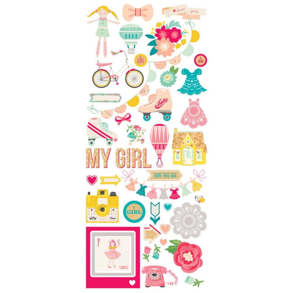 Вырубка из чипборда Crate Paper "Oh Darling"