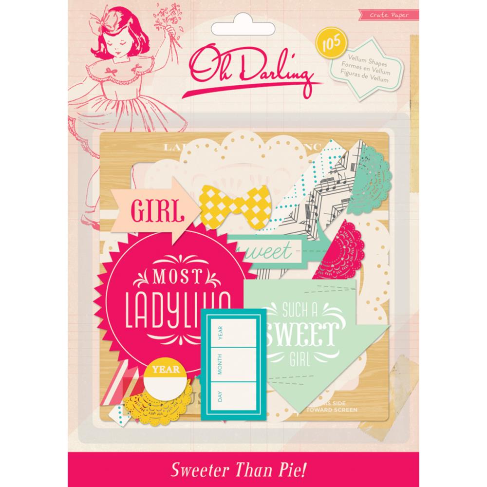 Вырубка из кальки Crate Paper "Oh Darling"