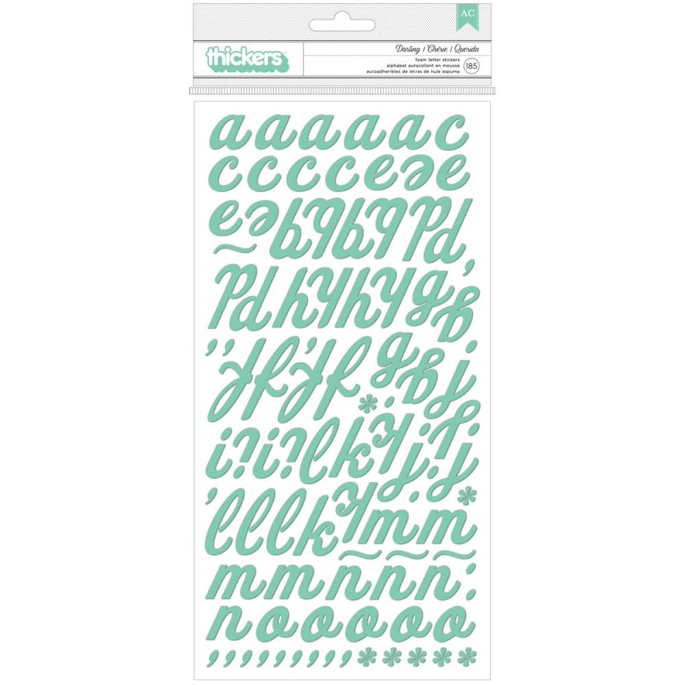 Наклейки пенки с алфавитом Fmerican Crafts "Darling"