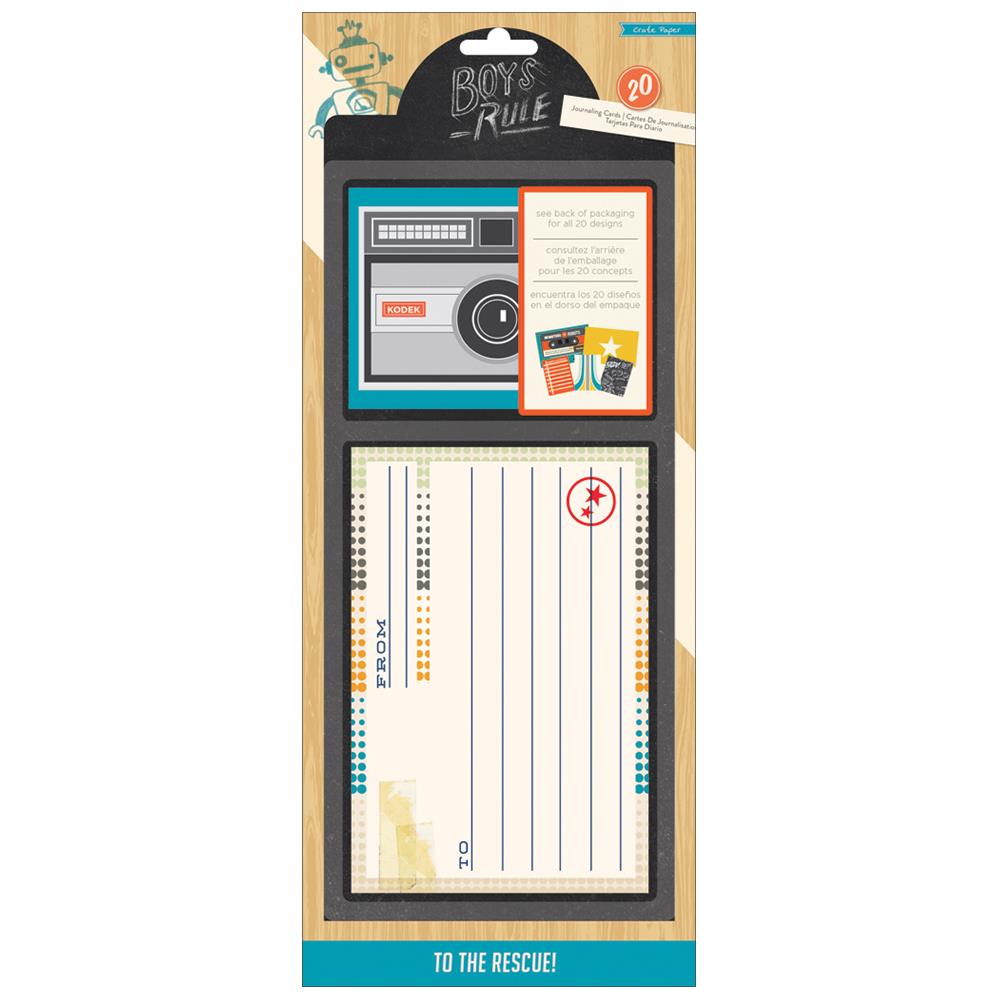 Набор карточек для журналинга Crate Paper "Boys Rule"