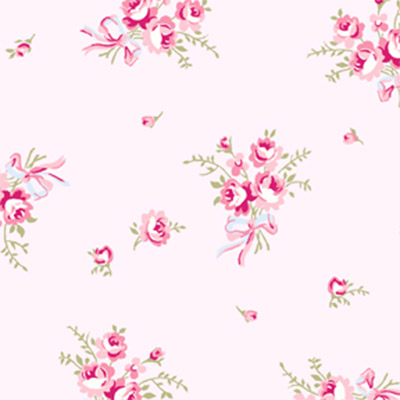 Ткань лоскутная 60 х 110 см "Ballet Rose",розовые мелкие цветы