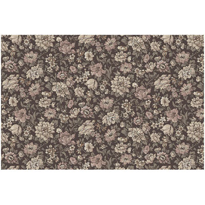 Ткань лоскутная 50 х 55 см "4522", коричневые цветы