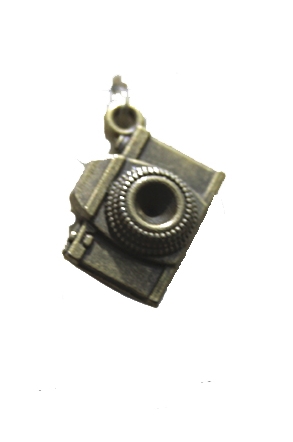 Подвеска металлическая "Фотоаппарат2, цвет античный бронзовый (284)