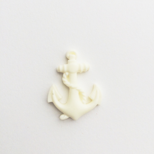 Пластиковая фигурка "Якорь", цвет белый (287)