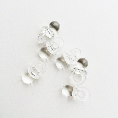 Подвеска акриловая"Пустышка", цвет прозрачный