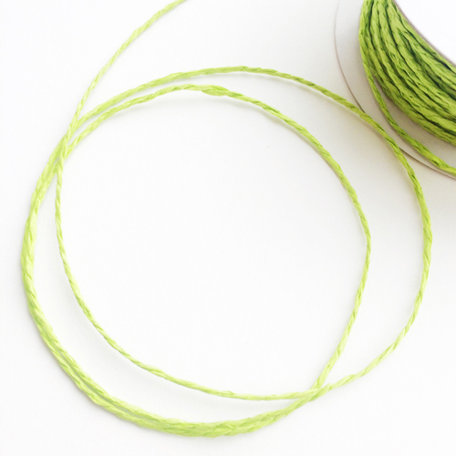 Шнур бумажный 1 мм, цвет салатовый