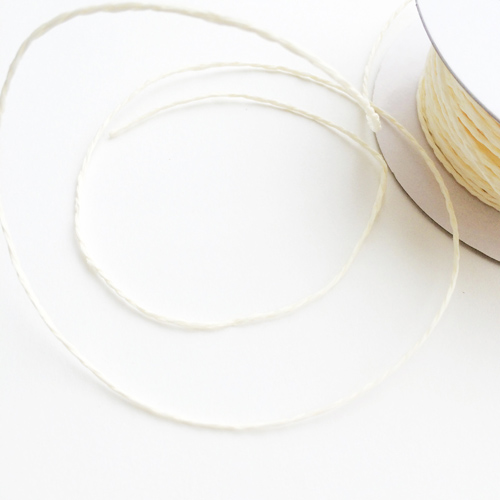 Шнур бумажный 1 мм, цвет бело-кремовый