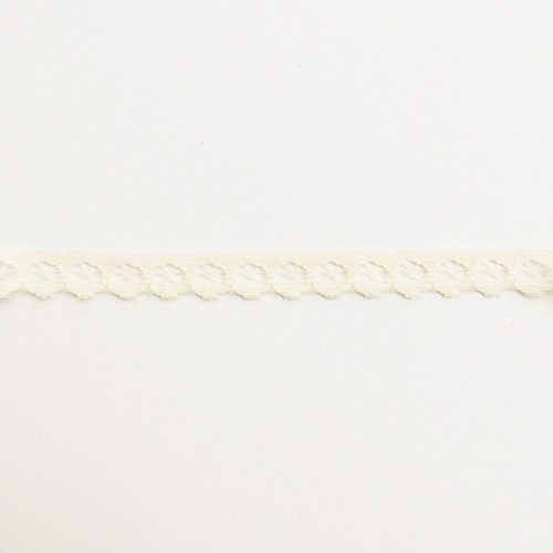 Кружево нейлоновое 10 мм, цвет кремовый (№28)
