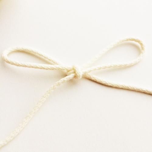 Шнур декоративный 3 мм, бело-кремовый