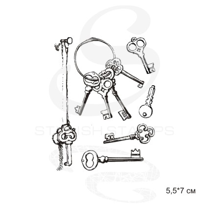 Штамп KatrinCraft "Набор ключей"