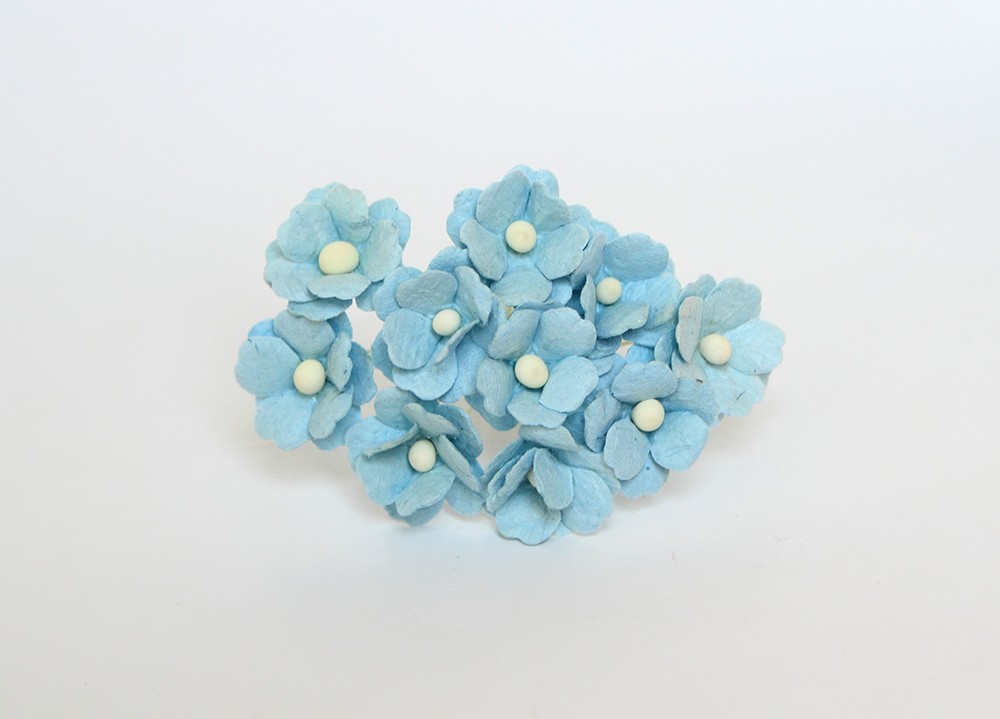 Букет цветов вишни 15 мм. Цвет серо-голубой