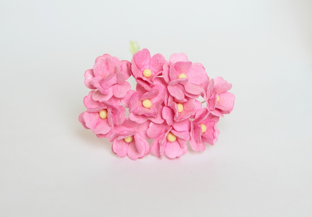 Букет цветов вишни 15 мм. Цвет розовый