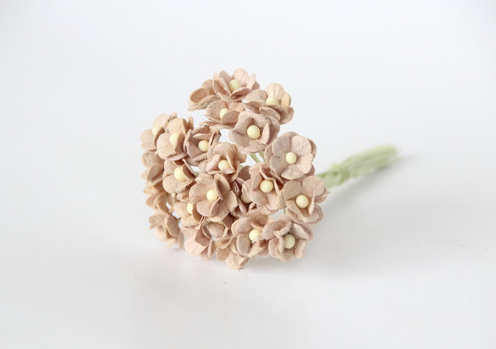 Букет цветов вишни 10 мм, 25 шт. Цвет бежевый