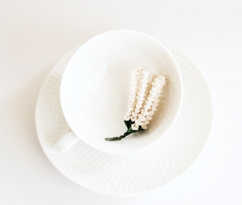 Букет лаванды 3 шт, цвет белый