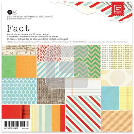 Набор бумаги 15 х 15 Basic Grey "Fact"