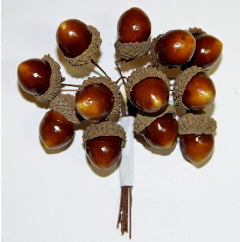 Декоративный букетик "Желуди". Рукоделие.