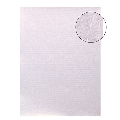Бумага А4 с перламутром "Розы", белый (SL9)