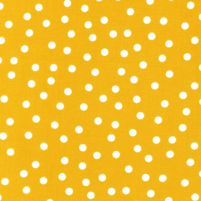 Ткань лоскутная 50 х 55 см "REMIX", БЕЛОЕ конфетти на ЖЁЛТОМ