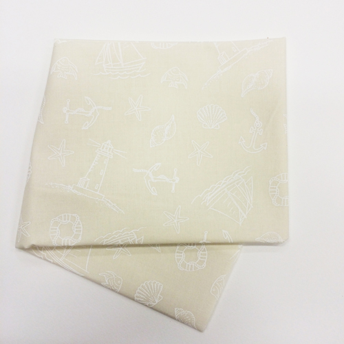 Ткань лоскутная 50 х 55 см "RAMBLINGS 6", морские мотивы