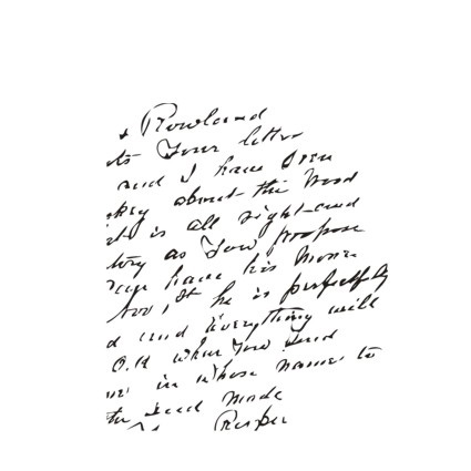 Штамп Stylish Stamps "Рукописный текст № 02"