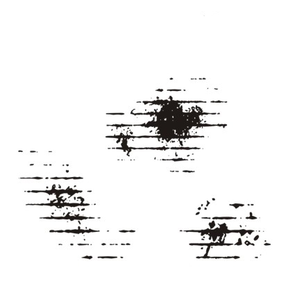 Штамп Stylish Stamps "Набор из трёх пятен"