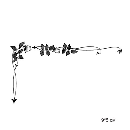 Штамп Stylish Stamps "Уголок из роз"