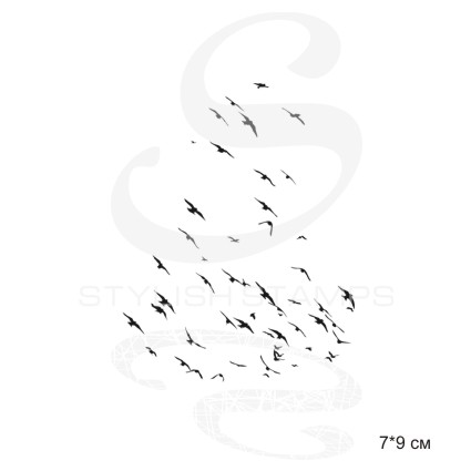 Штамп Stylish Stamps "Голубиная стая"