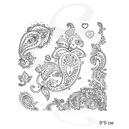 Штамп Stylish Stamps "Набор Узоры пейсли"