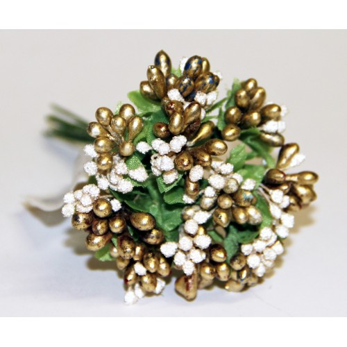 Декоративный букетик из тычинок ЗОЛОТОЙ. Рукоделие.