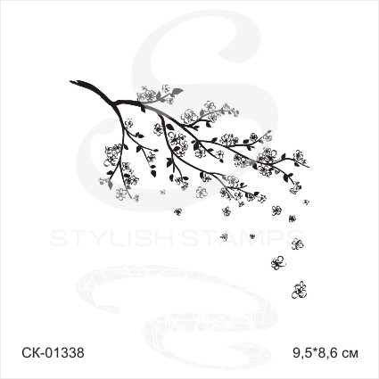 Штамп Stylish Stamps "Весенний цвет"