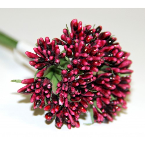 Декоративный букетик ИЗ ТЫЧИНОК. Цвет БОРДОВЫЙ. Рукоделие.