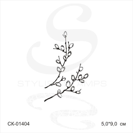 Штамп KatrinCraft "Ветки вербы"