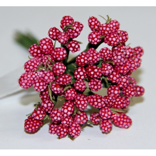 Декоративный букетик из С КРУПИНКАМИ. Цвет КРАСНЫЙ (бордовый). Рукоделие