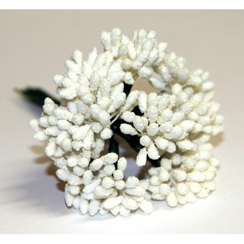 Декоративный букетик с МЕЛКИМИ крупинками. цвет кремовый. Рукоделие.