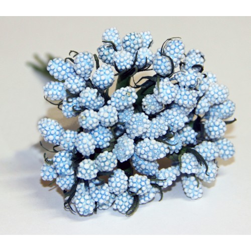 Декоративный букетик из С КРУПИНКАМИ. Цвет светло-голубой. Рукоделие.