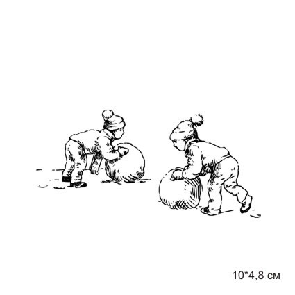 Штамп Stylish Stamps "Лепим снеговика"